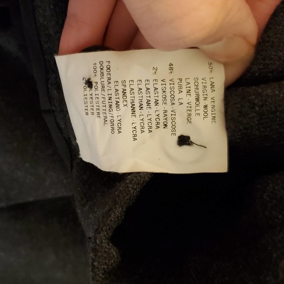 EUC! Armani Collezioni Dark Grey Wool Skirt Size 4 - Picture 7 of 7